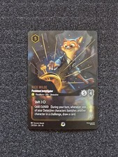 Disney Lorcana Nick Wilde Persistent Investigator Enchanted 239/204 Holo NM/Mint