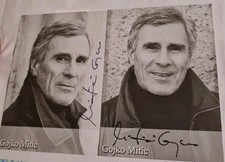 2 X GOJKO MITIC AUTOGRAMM KARTE KARL MAY FESTSPIELE WINNETOU