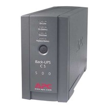 APC Back-UPS, 500VA, Tower, 120V, 6 NEMA 5-15R Outlets , User Replaceable Batter