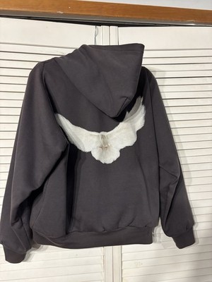Yeezy GAP Balenciaga “Shrunken” Dark Grey Dove Hoodie | eBay