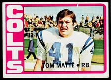 Tom Matte, 1972 Topps, #216, Baltimore Colts,