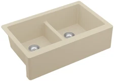 Karran USA QA-750 Farmhouse Apron Front Quartz/Granite 34" Double