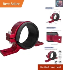 Universal 60mm Car Fuel Mounting Bracket - Durable Aluminum with Rubber Liner