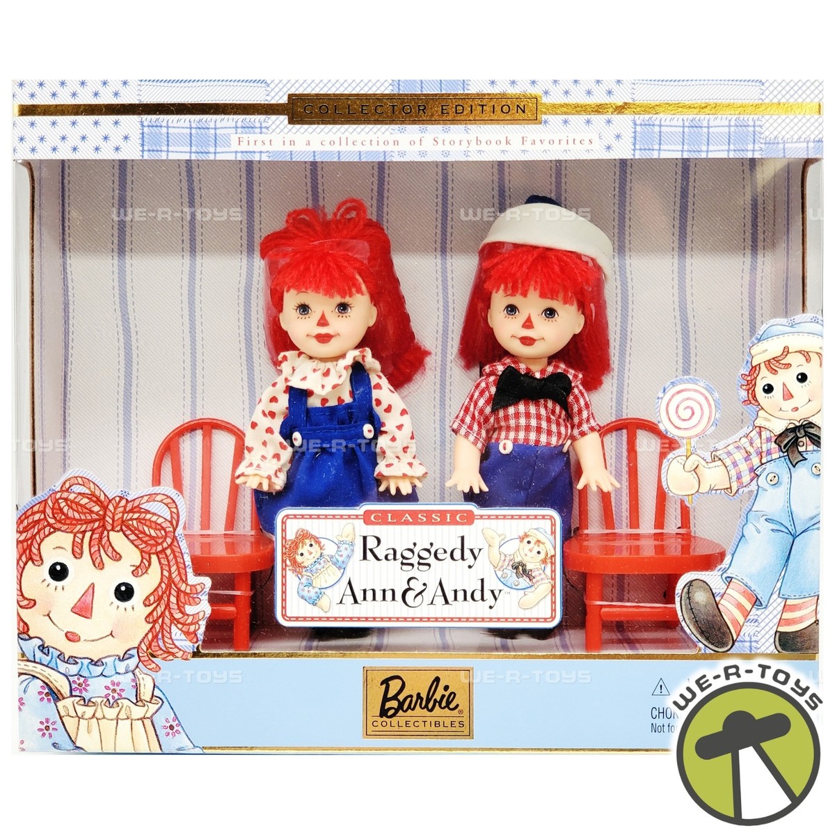 Barbie Raggedy Ann and Andy Kelly & Tommy Storybook Collectibles