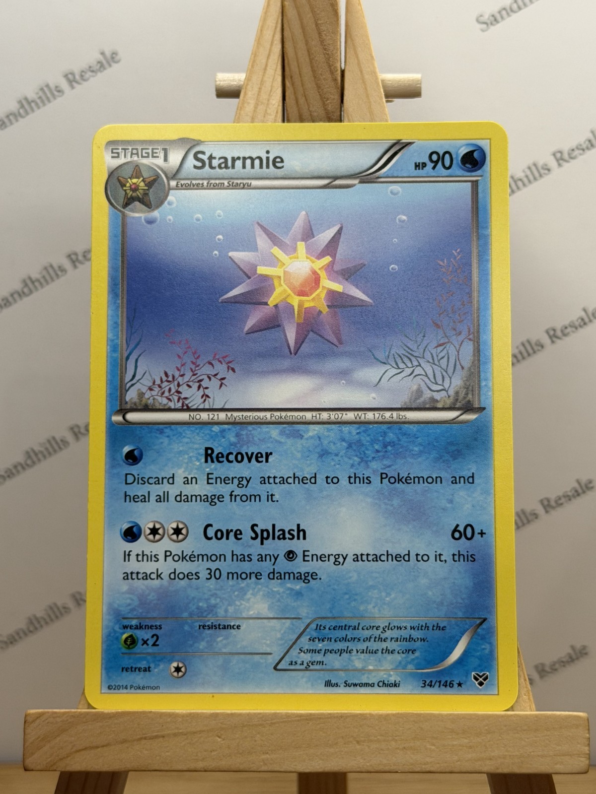 Pokemon TCG * Starmie * 34/146 * XY Base Set * Rare * Regular * 2014