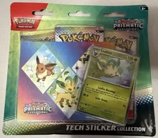 Pokemon TCG Scarlet Violet Prismatic Evolutions Tech Sticker Collection Leafeon