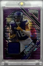 2025 Panini Prizm - Premier Jerseys Justin Jefferson Purple Pulsar Prizm (MEM)