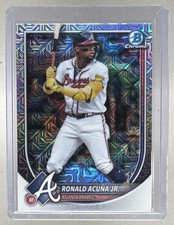 Ronald Acuna Jr 2025 Bowman Chrome #21 Mega Refractor