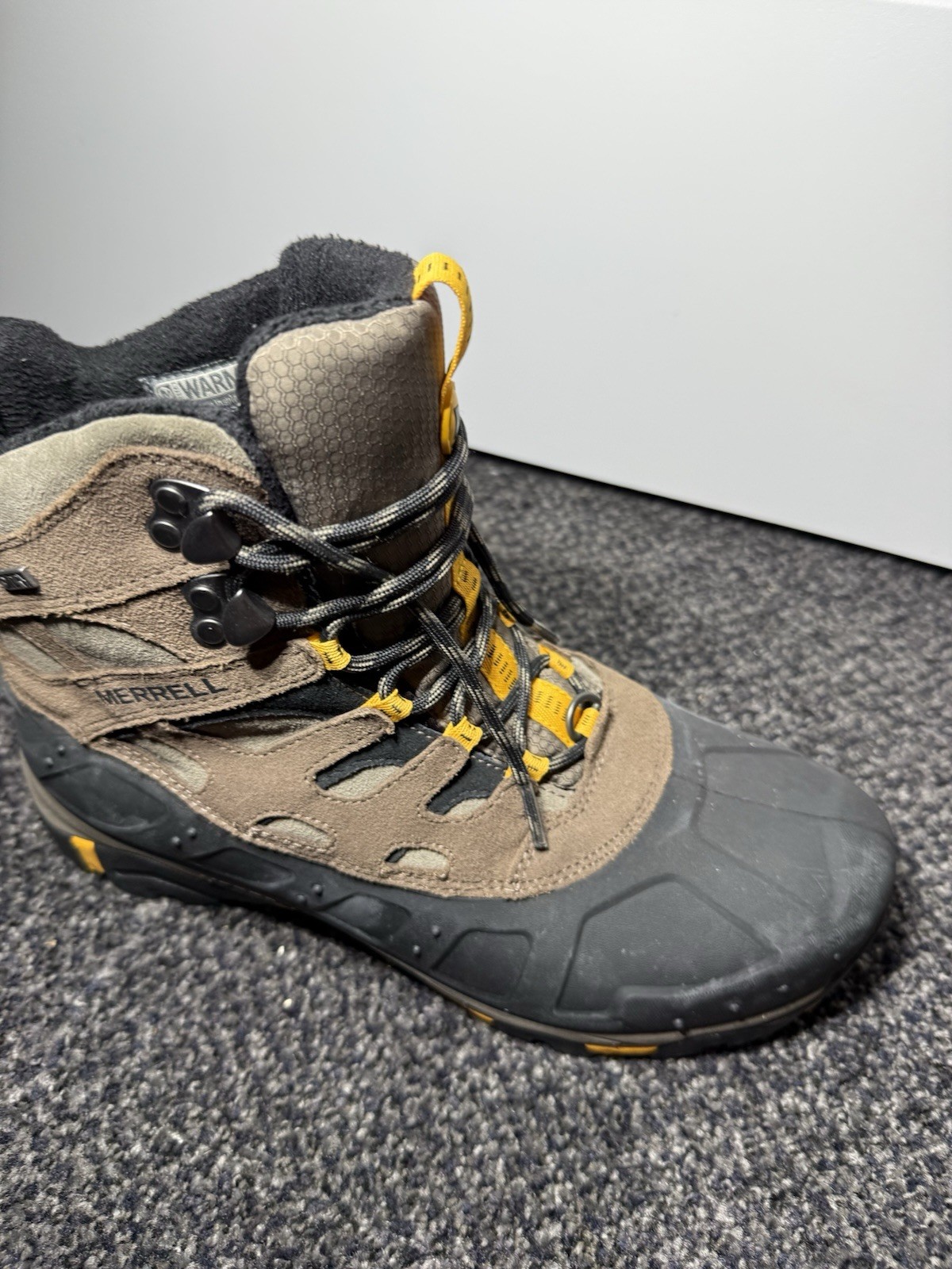 Stivali Merrell Moab Polar impermeabili isolati da uomo US 10 marrone pietra J41915 Y3