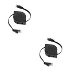 2 PCS Hochgeschwindigkeits Ethernet Kabel Aufrollbares Netzwerkkabel