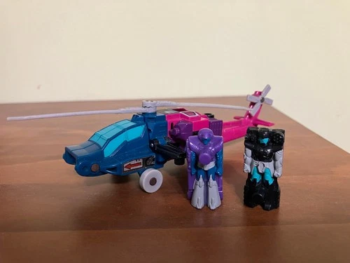 Transformers G1 Spinister Targetmasters Figure Complete 1988 w/ Toyhax labels