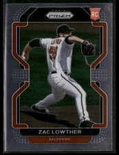 2022 Panini Prizm #166 Zac Lowther Blue Prizm