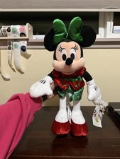 Christmas Minnie Mouse Plush Doll 15  Holiday Disney Store 2019