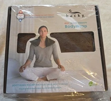 Bucky Therapeutic Hot/Cold Therapy Body Wrap Mocha Brown for Tired Achy Muscles