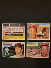 1956 Topps Baseball 8 Card Lot Philadelphia Phillies VG-EX