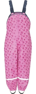 Playshoes Kinder Regenlatzhose mit Herzchen Pink - Bild 1 von 4