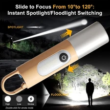 Dawnrise LED Camping Lantern, Outdoor Flashlight Rechargeable LED Work Light US