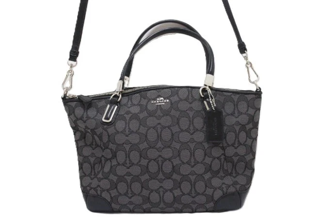 Coach Signature Black Grey for sale | eBay