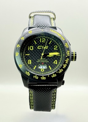 New Carbon14 Earth Collection Earth 3.2 Black Yellow iBeam Technology Mens Watch