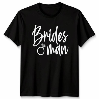Bridesman Personalised Team Bride Husband Custom Print Wedding Unisex Tshirt