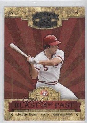 2004 Donruss Throwback Threads Blast from the Past /1500 Johnny Bench HOF 02v3
