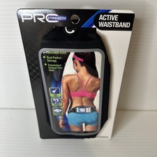 PRO Strength Active Waistband Money Belt Smartphone Holder w/Key Pocket Black