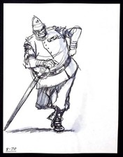 Alex Young Vintage Orginal Sketch Art-Fort Lauderdale,Fl Cartoonist Died 1999  5