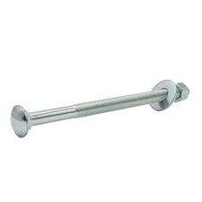 1/2"-13 x 12" Zinc Carriage Bolt Kit w/ Nuts & Washers, Part Thread - Qty 25
