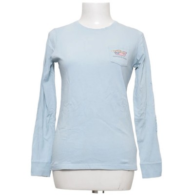 Vineyard Vines, Langarmshirt, Größe: XXS, Blau, Baumwolle, Print, Damen #ZGR