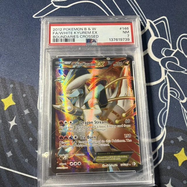 2012 Pokemon Boundaries Crossed White Kyurem EX 146/149 FA PSA 7