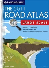 Large Scale Road Atlas (Rand Mcnally Large Scale Road Atlas USA) - GOOD