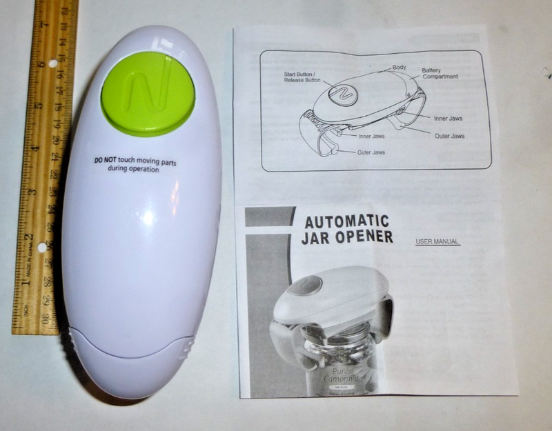 Automatic Jar Opener TC128 Works Great Needs 2 AA Batteries not included