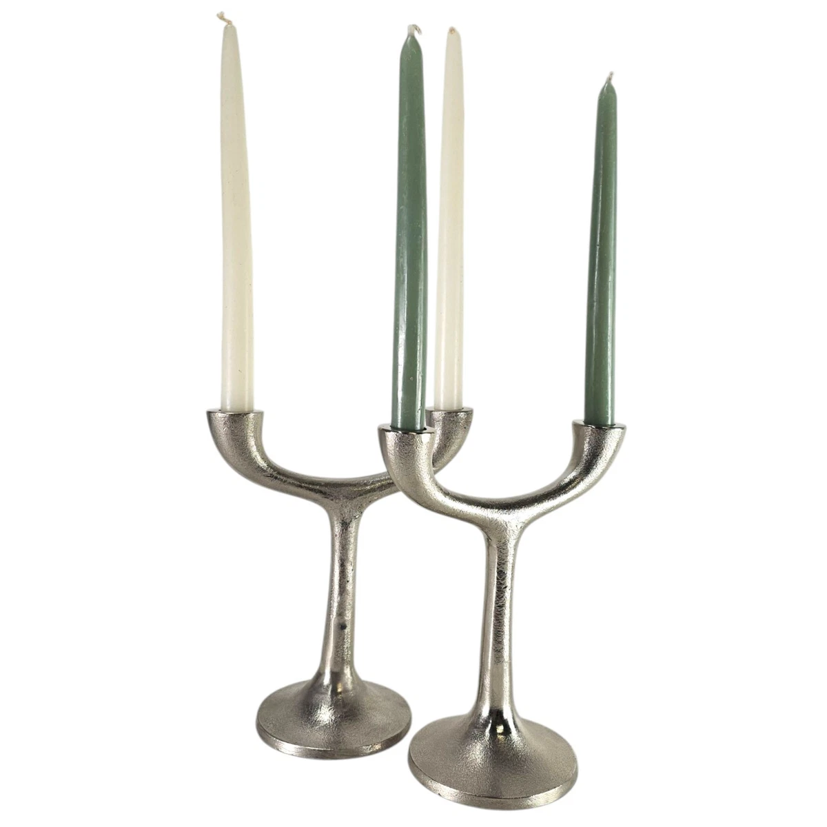 Majestic Giftware CS149-PU - Candelabros Plateados Y