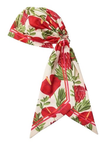 Zara accessories turban headband floral M Zara Bird Tropical Floral Turban Wrap Headband Wrap Spring  main image 3