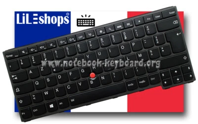 Clavier Français Original Pour Lenovo Thinkpad Yoga 460 20EL 20EM Rétroéclairé - Photo 1/2