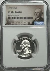 1959 NGC PF68 Star Cameo 90% Silver Proof Washington Quarter 25c Portrait Label