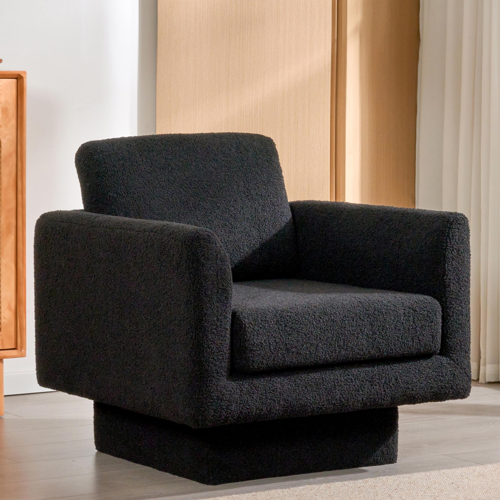 360° Swivel Teddy Sherpa Accent Chair - 30