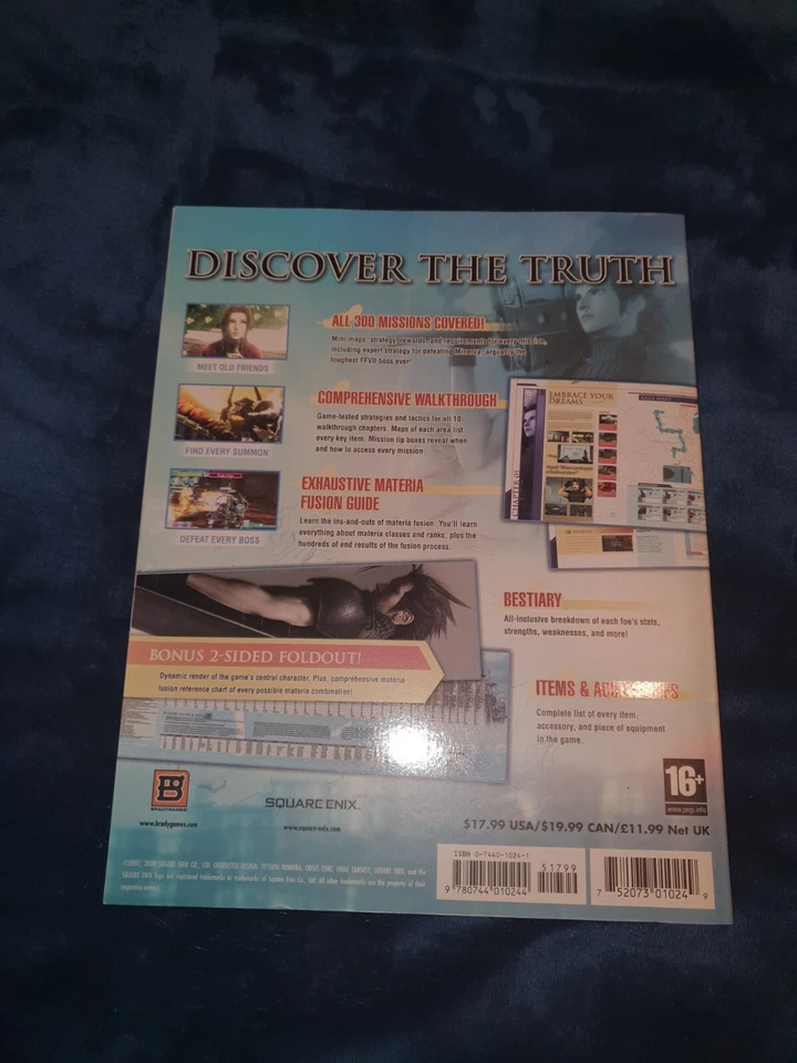 Final Fantasy VII Crisis Core Strategy Guide New - Image 2 of 3