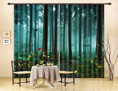 3D Glühwürmchen ZHUC4942 Foto Vorhang Fenster Blockout Stoff Vera 2023