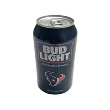 Houston Texans NFL 2016 Limited Edition 12 Oz EMPTY Bud Light Beer Can Blue 