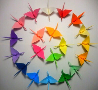 Handmade Origami Crane choose your color and make a wish
