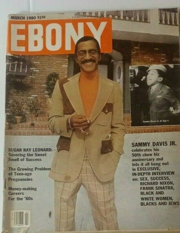 VINTAGE-EBONY MAGAZINE-March 1980-Sammy Davis Jr