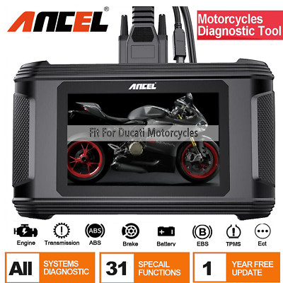 MT510 Motorrad Für Ducati Diagnosegerät OBD2 Scanner Alle System Gerät Oil ABS