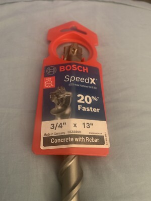 Bosch HC5030 D SDS Max 3/4 x 13  Hammer Drill Bit: Speed X for Concrete w/ Rebar