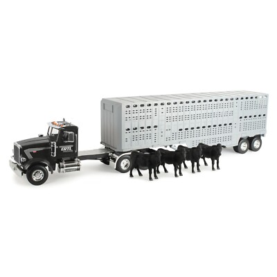 LP87313 John Deere ERTL 1/16 Big Farm Semi Livestock Trailer with