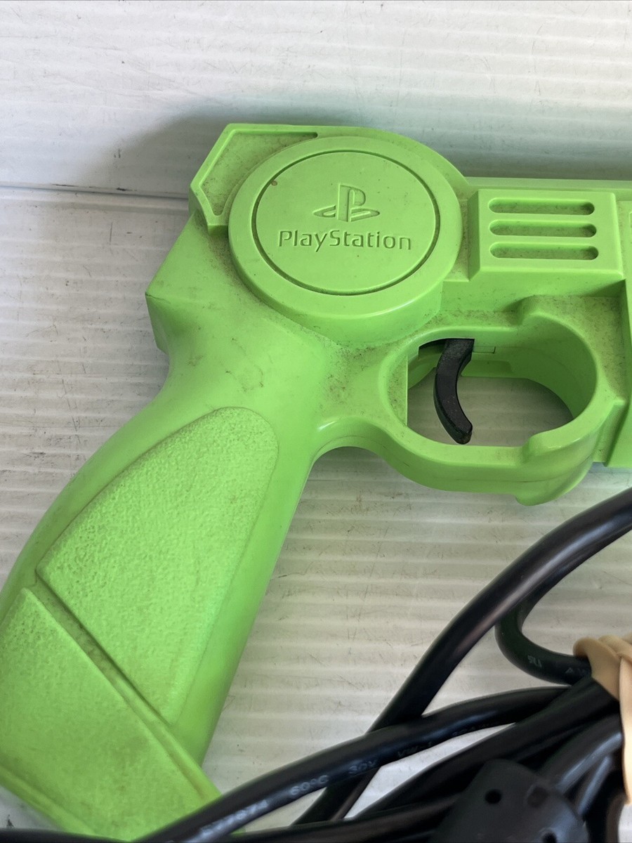 Konami 1995 Justifier Lime Green Light Gun For PlayStation 1 | eBay