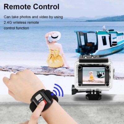 4K Action Camera 1080P/30FPS WiFi 2.0'' 170D Underwater Waterproof Helmet Video R