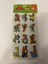 VTG Woody Woodpecker 1978 Walter Lantz Puffy Stickers Imperial Toy Corporation