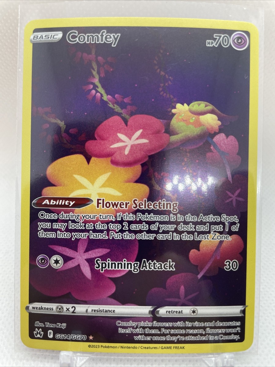 comfey pokemon card price Pokemon TCG - Comfey Crown Zenith Full Art Holo Card GG14/GG70 main image 0