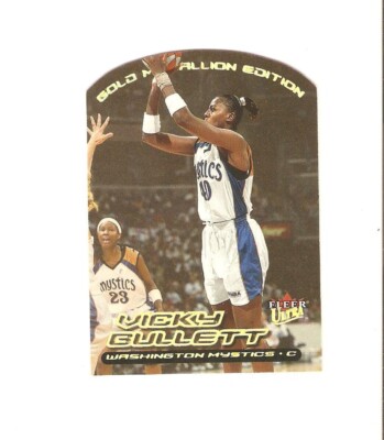 vicky bullett 2000 ultra wnba gold,maryland,martinsburg wv.washington mystics#88
